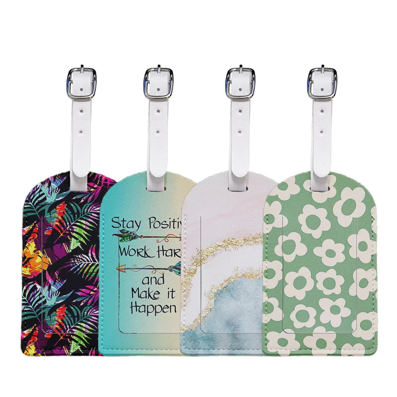1 Leather Luggage Tag with Privacy Cover β Waterproof & Stylish for Travel