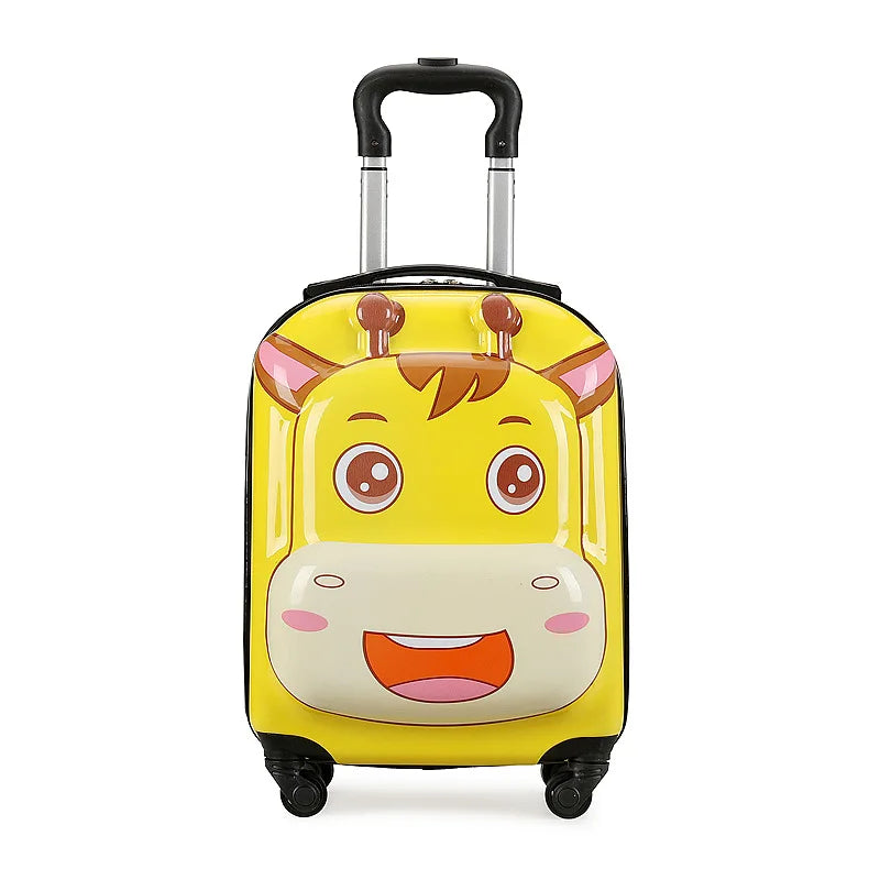 Cute 18” 3D Animal Kids Trolley Case – Spinner Suitcase