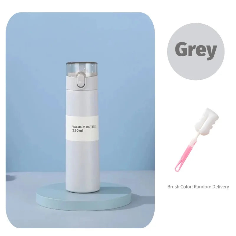 Mini Stainless Steel Travel Thermos with Straw – 150/250ml