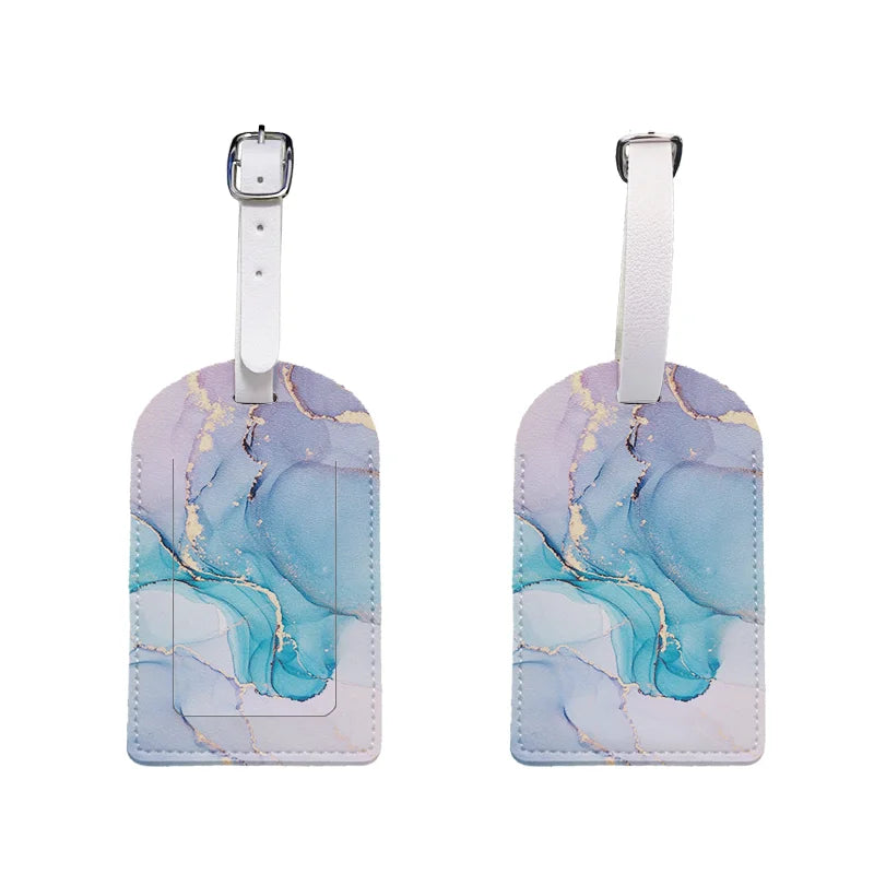 1 Leather Luggage Tag with Privacy Cover β Waterproof & Stylish for Travel