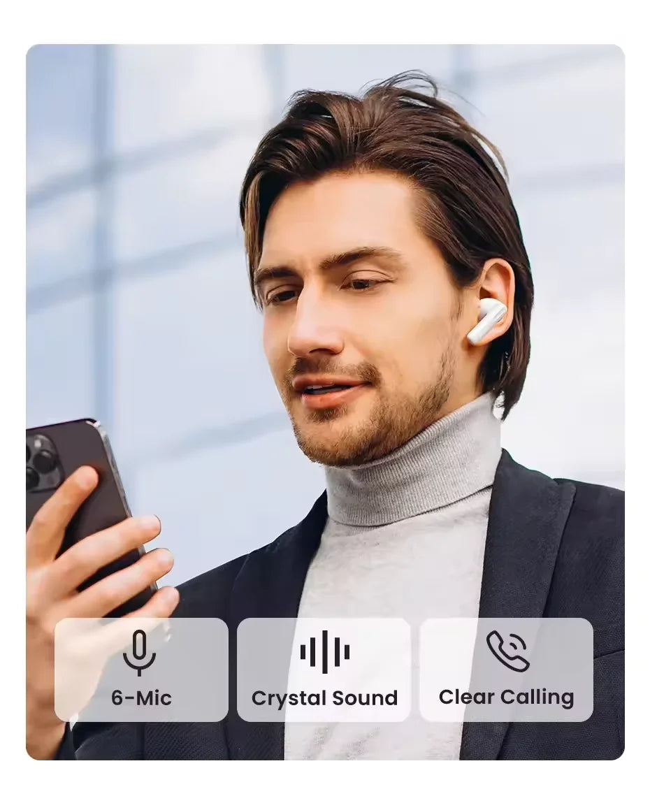 2025 Noise Cancelling Bluetooth Earphones with Charging Case (compatible with Pro2 & Air4)
