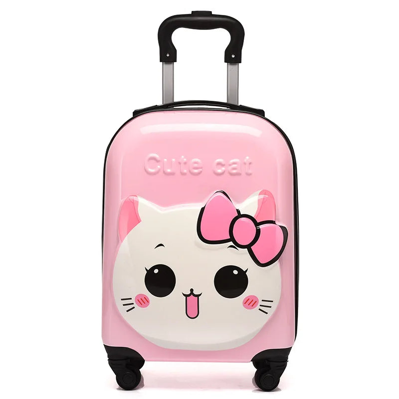 Cute 18” 3D Animal Kids Trolley Case – Spinner Suitcase