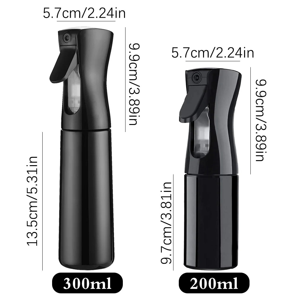 Refillable Fine Mist Spray Bottle for Hair Styling – 200ml/300ml