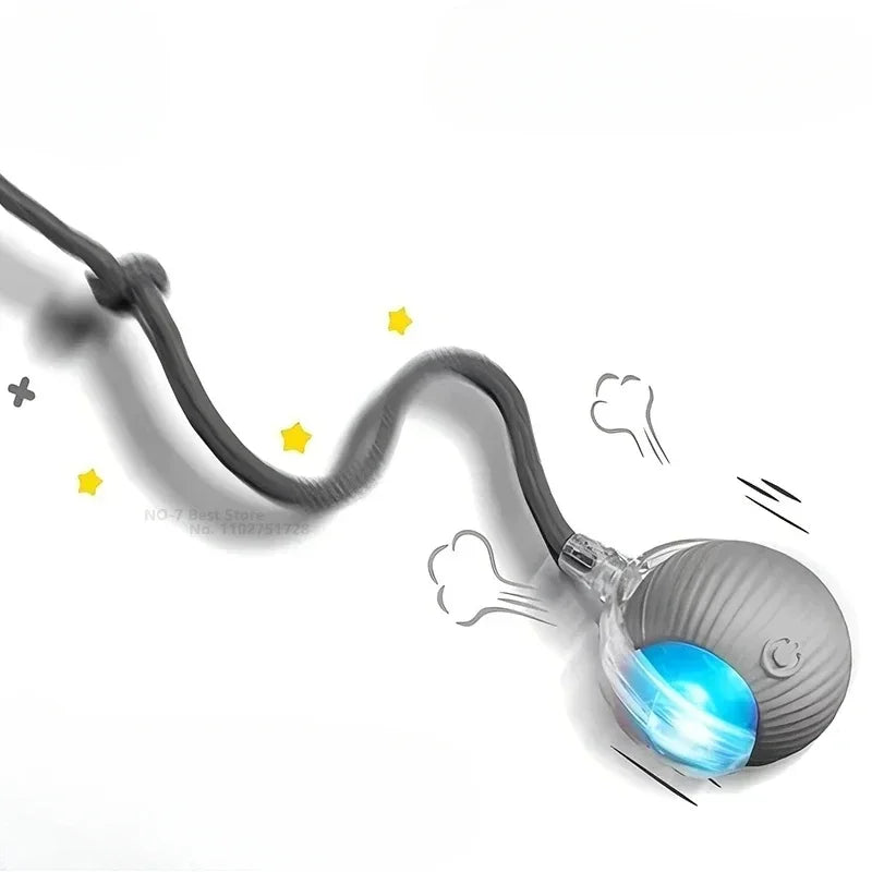 Interactive Cat Ball Toy – Automatic Rolling & Rechargeable