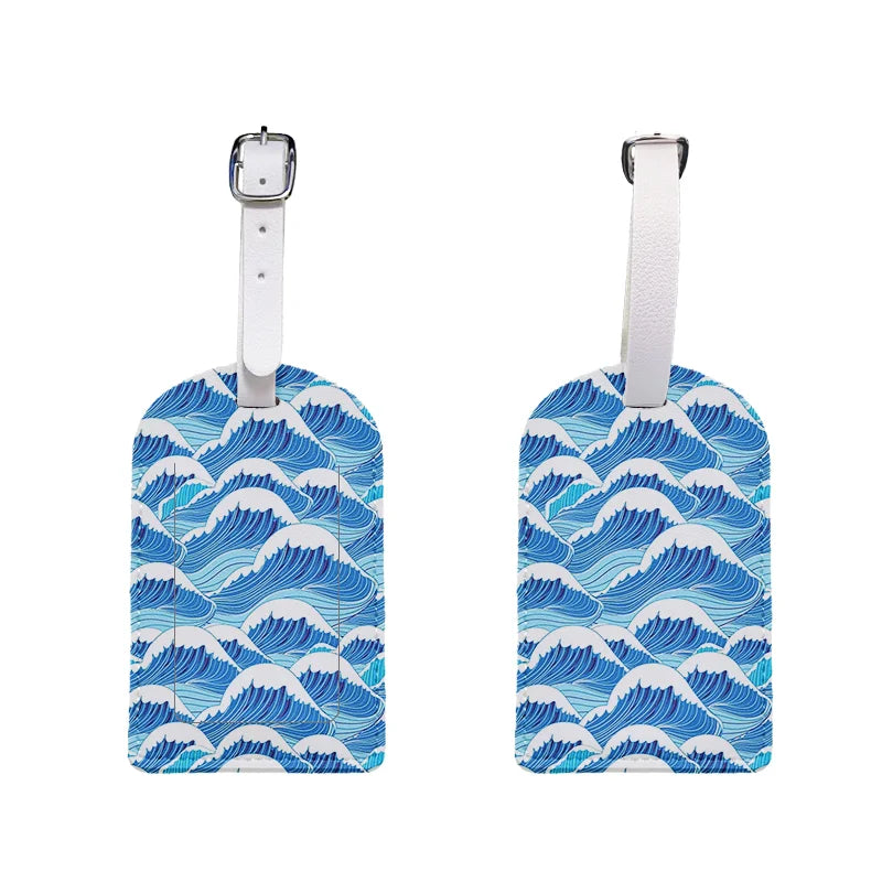 1 Leather Luggage Tag with Privacy Cover β Waterproof & Stylish for Travel
