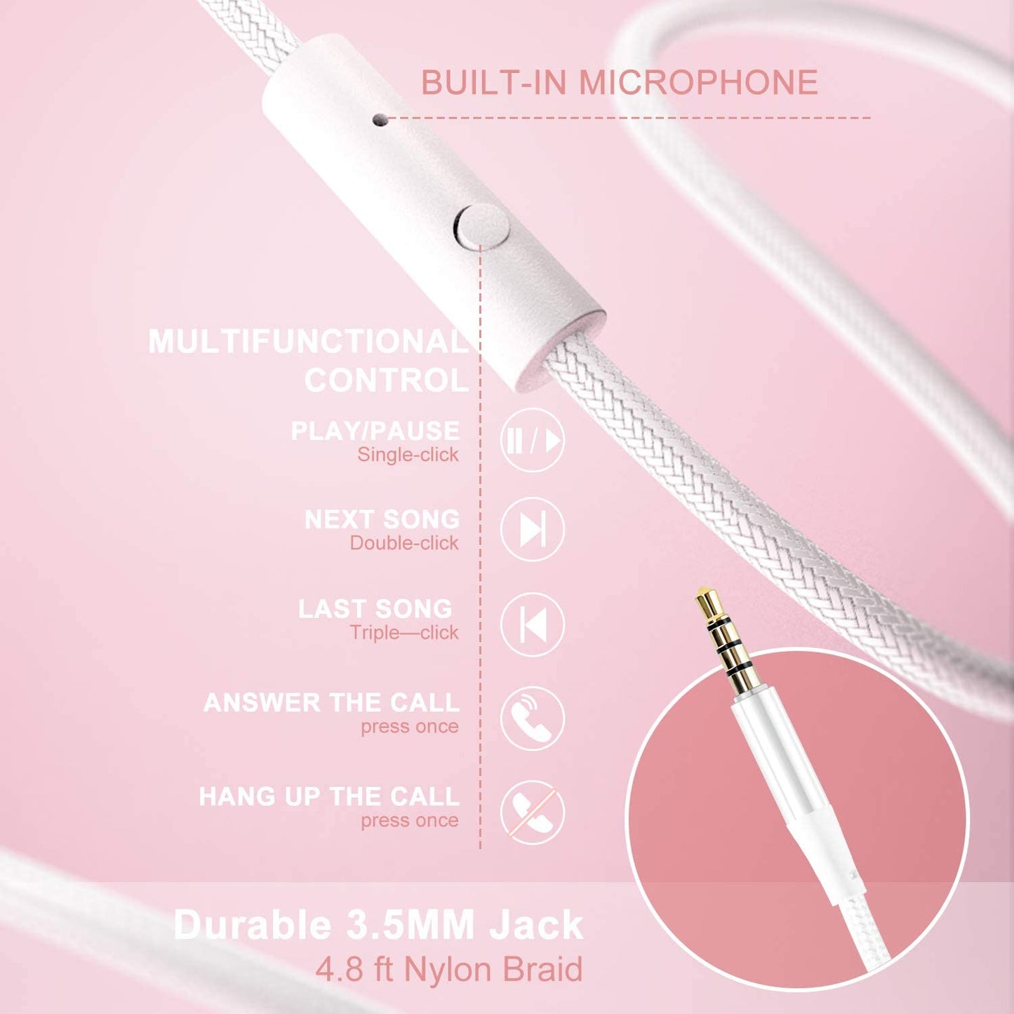 X8 Over-Ear Wired Headphones with Microphone