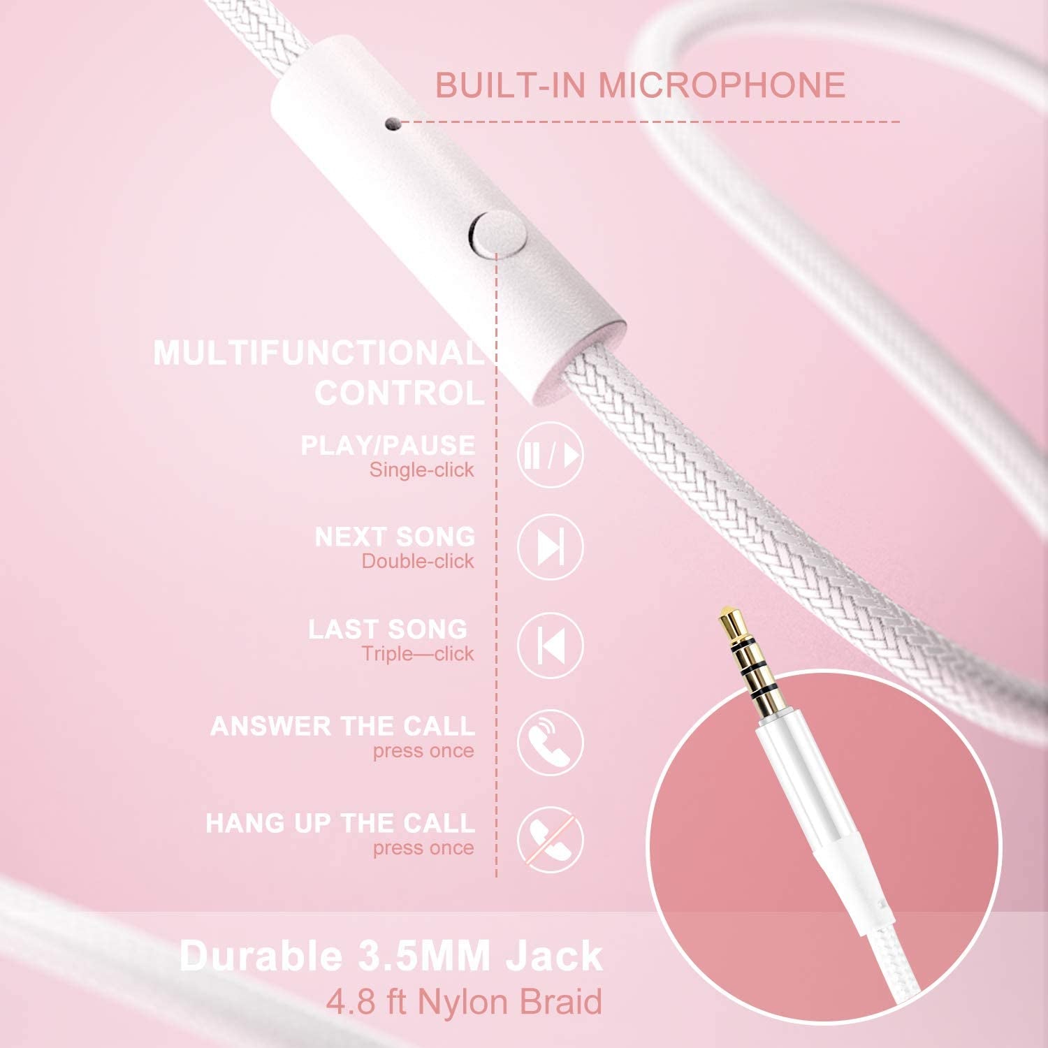 X8 Over-Ear Wired Headphones with Microphone