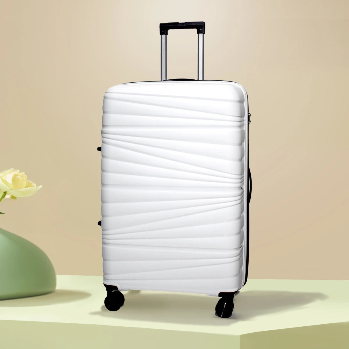 Lightweight Large-Capacity Trolley Suitcase with Durable Universal Wheels