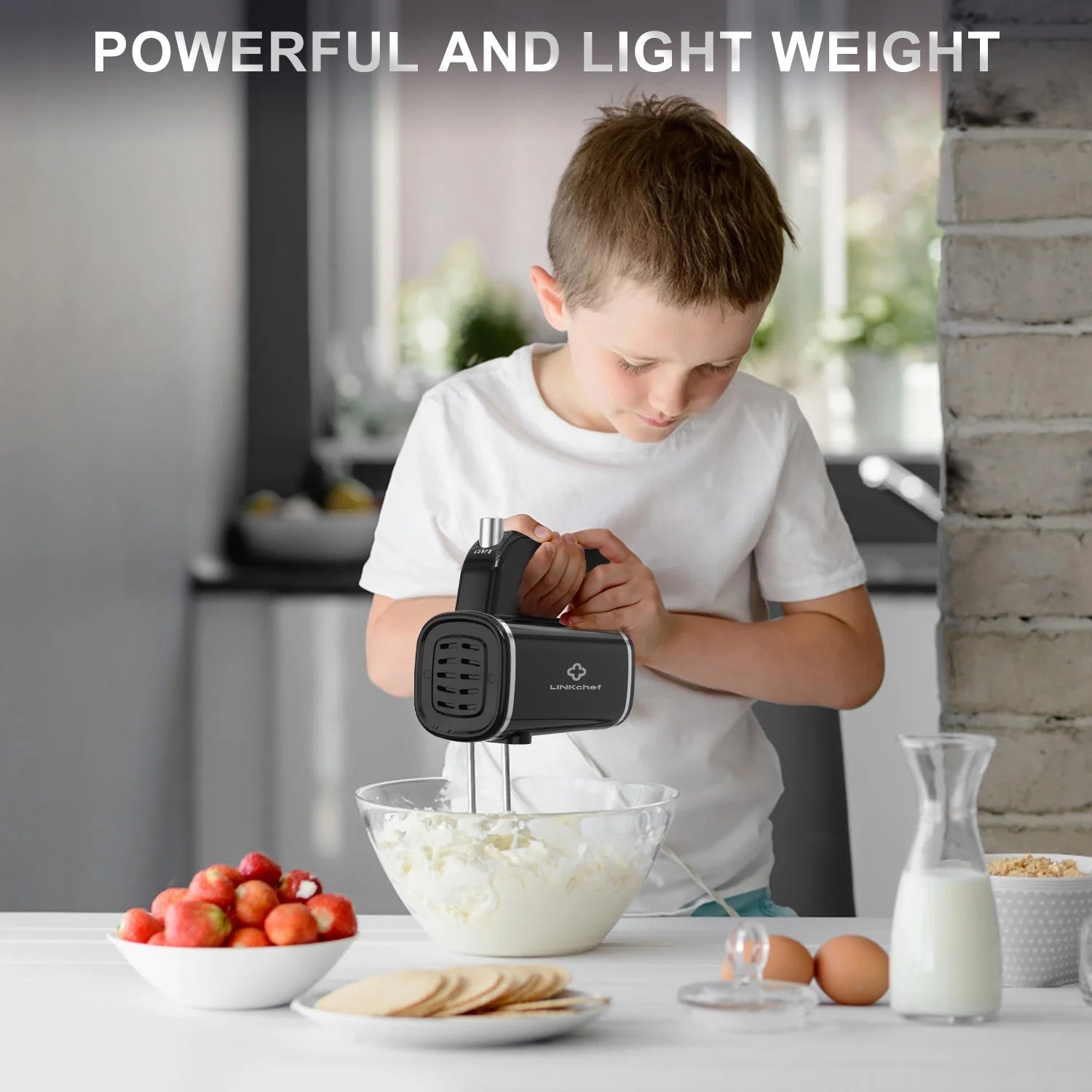 ]450W Turbo Electric Handheld Mixer-5 Speed 