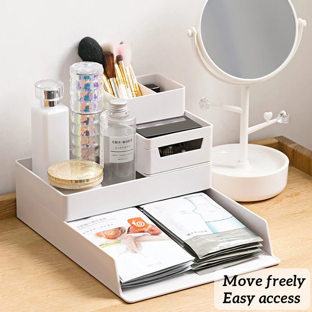 Office Desktop Organizer A4 Paper Drawer Storage Box 