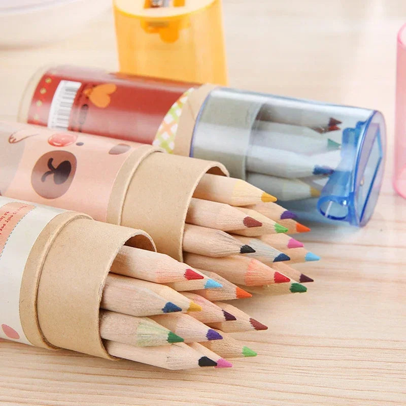 12 Color Pencils with Sharpener 