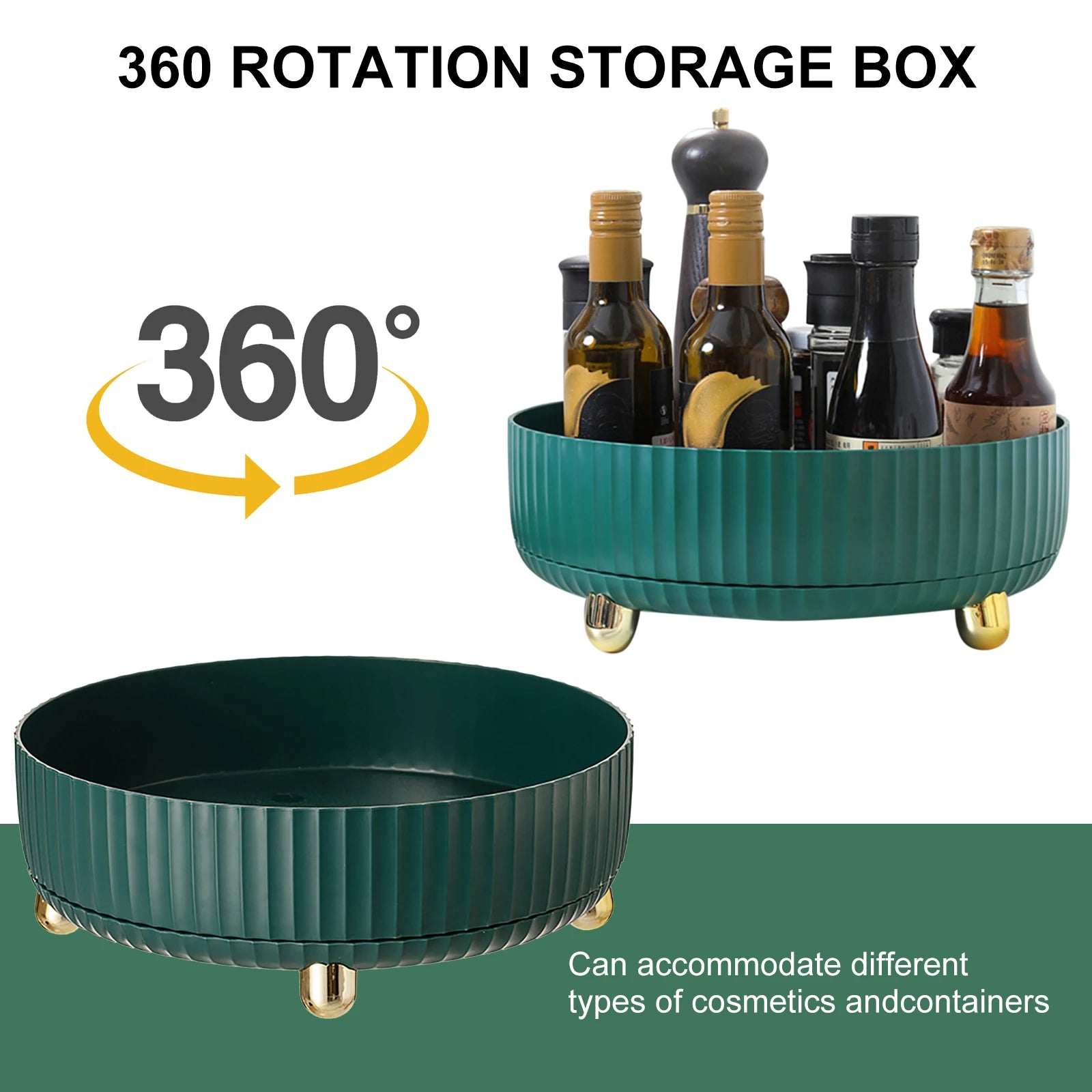 NEW 360 Rotation Non-Skid Spice Rack 