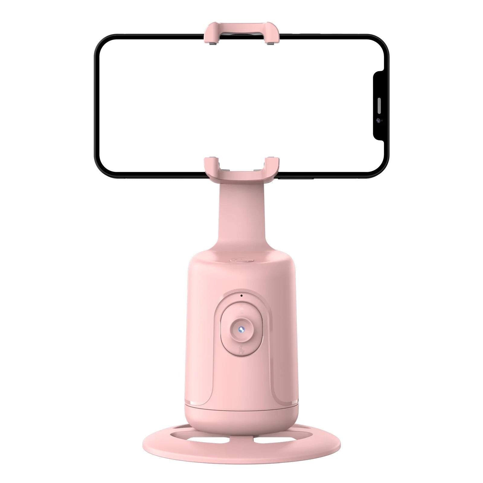 Auto Face Tracking Tripod – 360° Rotating Phone Mount for Live Video & Vlogging, Pink