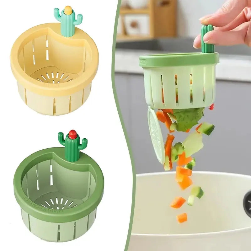 Sink Drain Basket Cactus Kitchen Sink Drain Strainer Anti-Clogging 