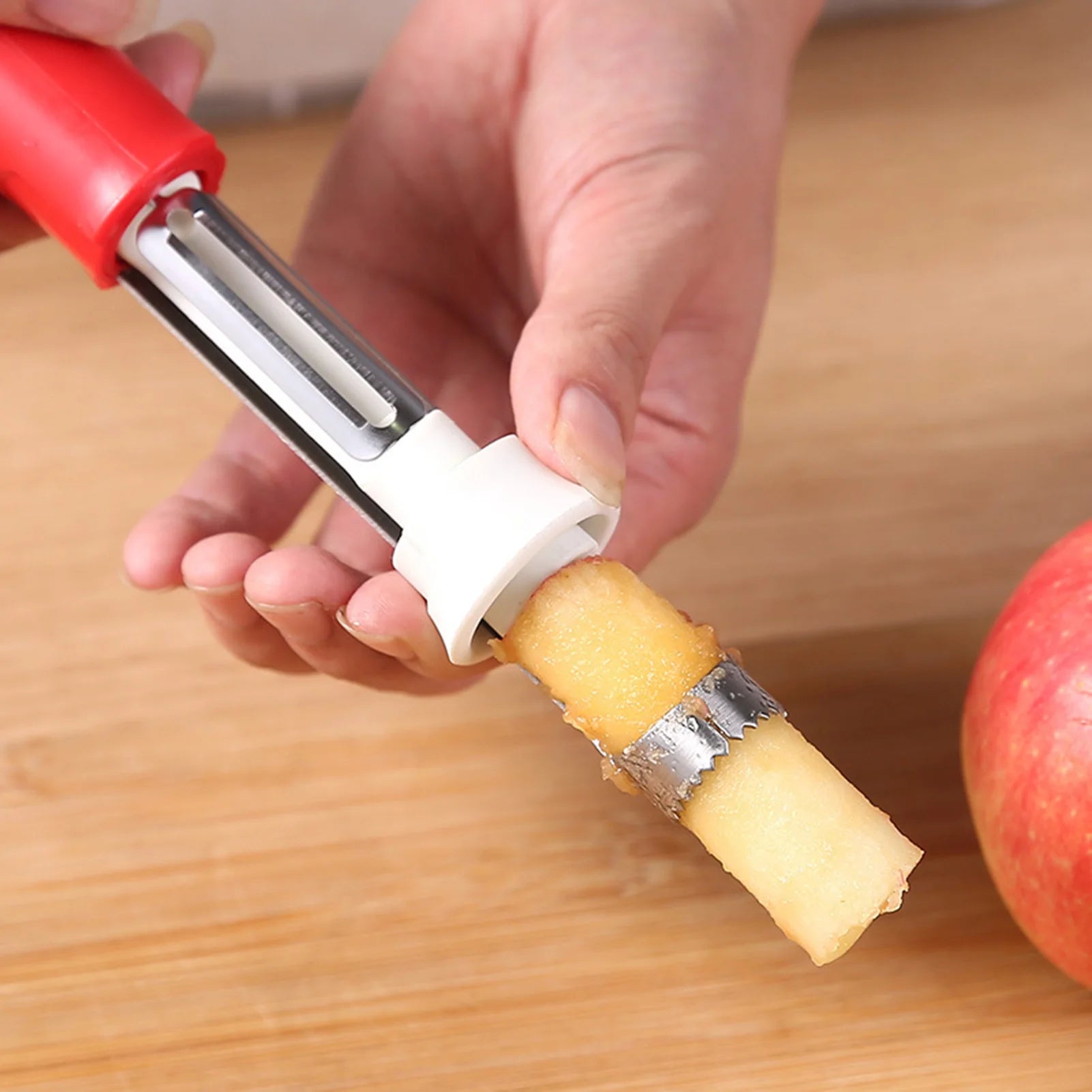 2 in 1 Fruit Corers Peeler Stainless Steel Handheld Fruit Core Extractor 