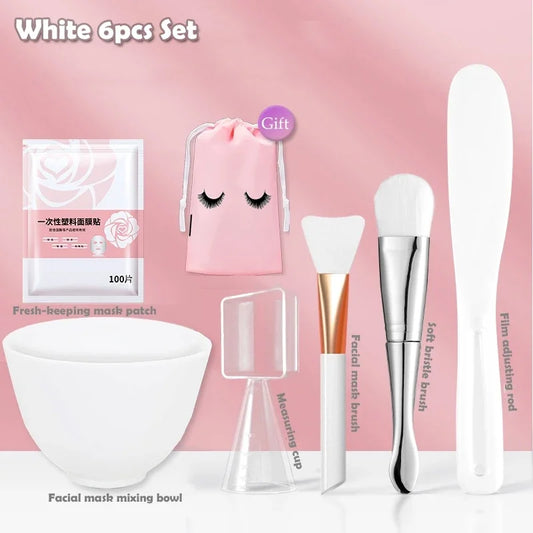 Skincare Mixing Bowl Set – Silicone Bowl with Brush & Spoon