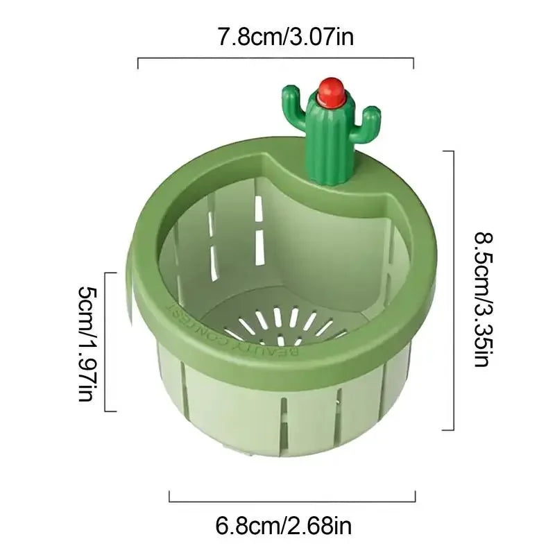 Sink Drain Basket Cactus Kitchen Sink Drain Strainer Anti-Clogging 