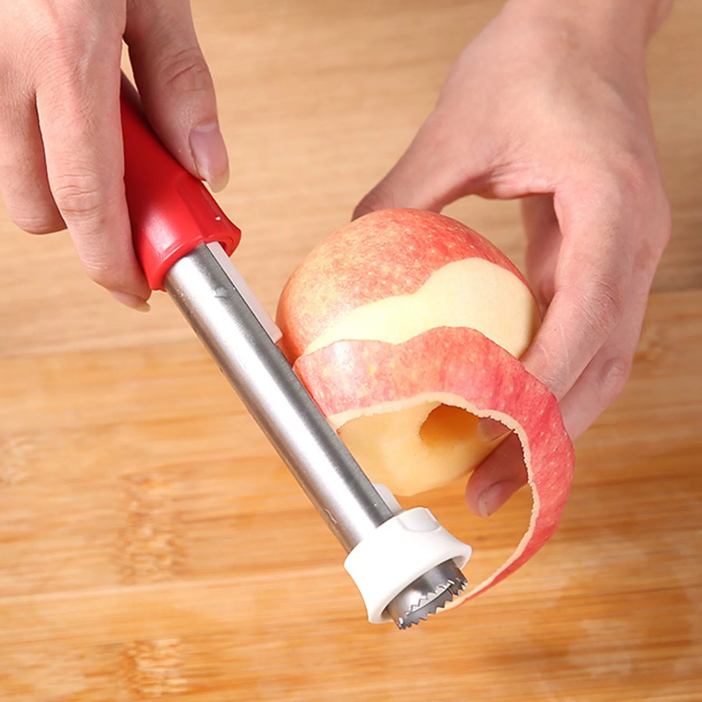 2 in 1 Fruit Corers Peeler Stainless Steel Handheld Fruit Core Extractor 