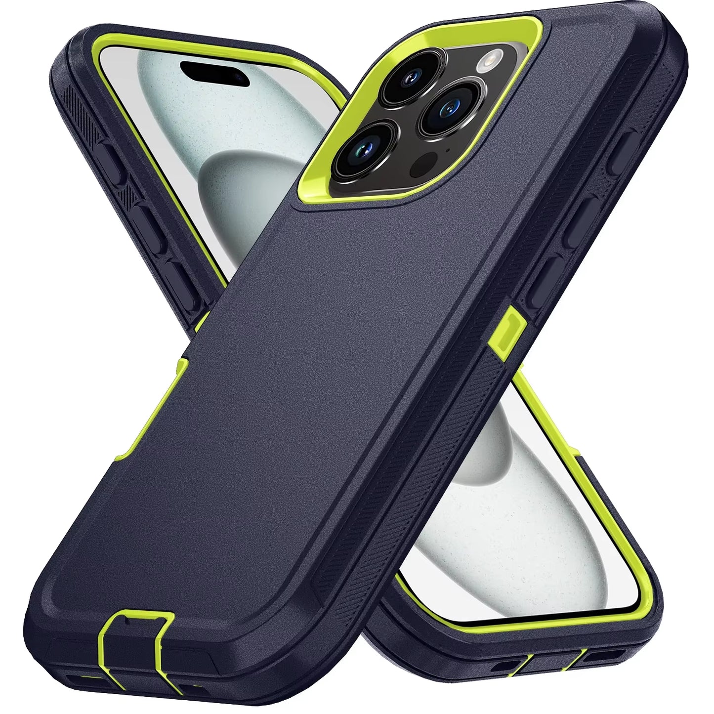 Shockproof Phone Case with Clip – Fits iPhone 15 to 16 Pro Max
