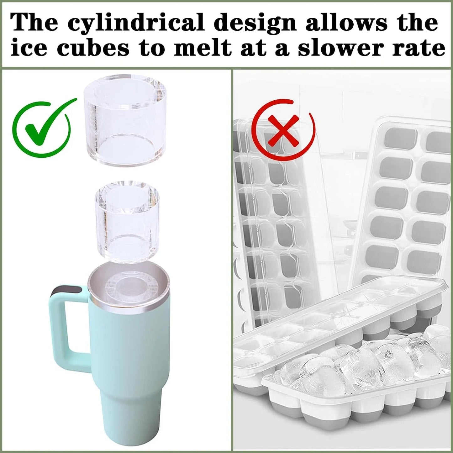 20-40 Oz Cup Mold Silicone Ice Moulds 