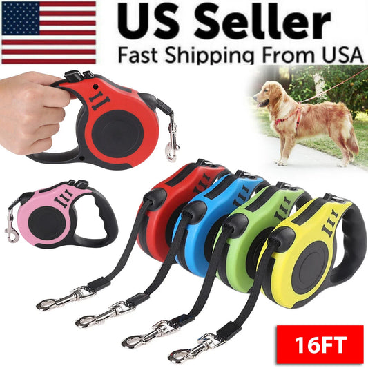 16.5FT Automatic Retractable Dog Leash 