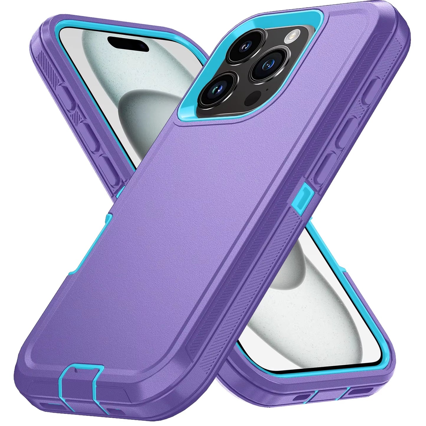 Shockproof Phone Case with Clip – Fits iPhone 15 to 16 Pro Max