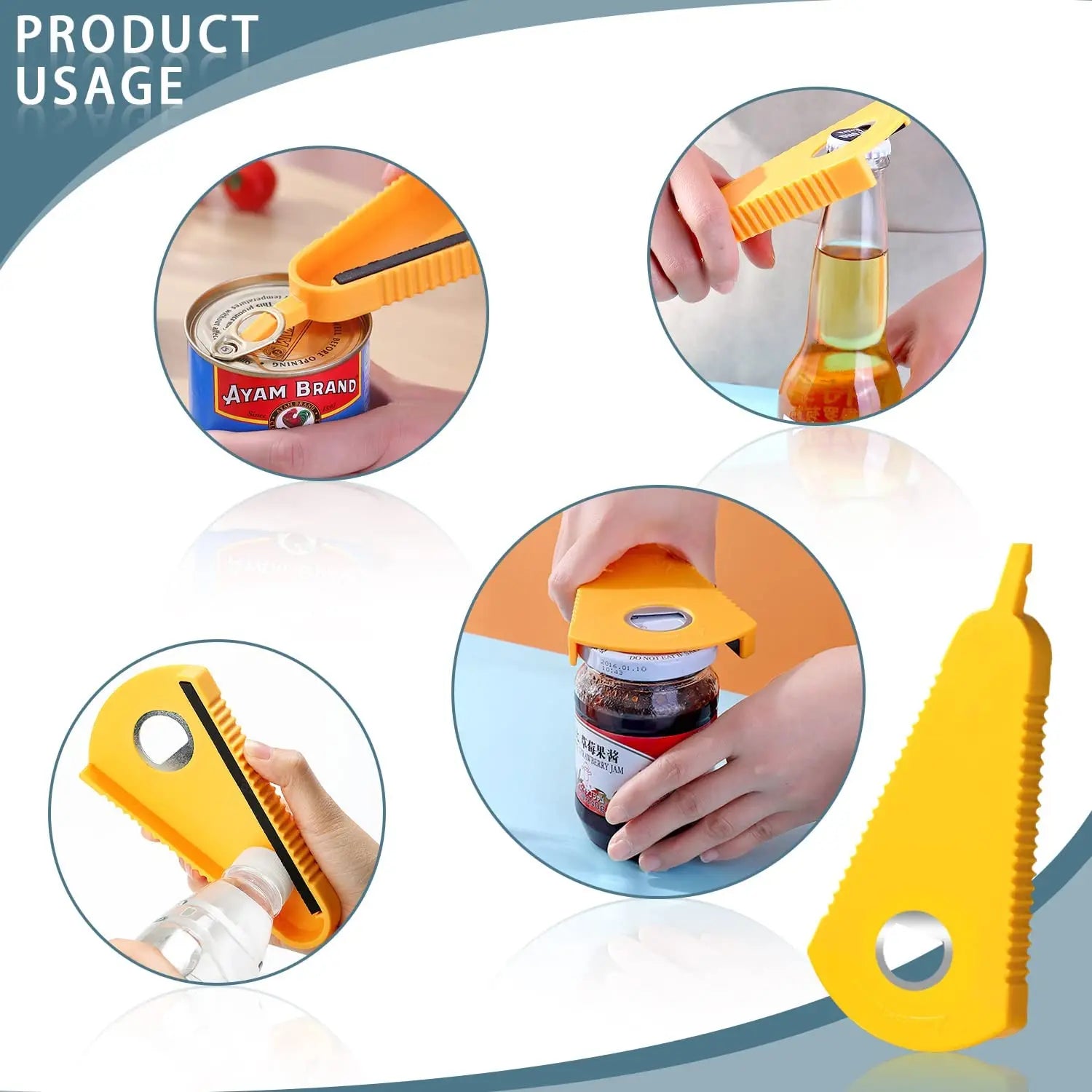 Can Opener Multifunctional Bottle Opener Jar Opener 