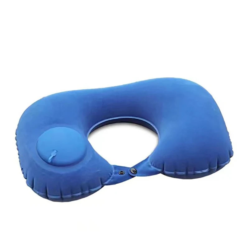 Inflatable U-Shaped Travel Neck Pillow – Portable & Compact