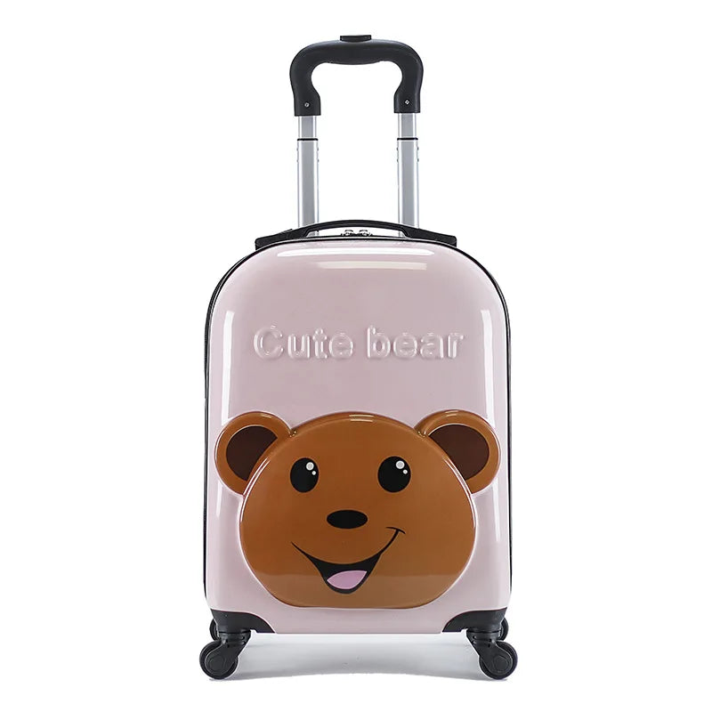 Cute 18” 3D Animal Kids Trolley Case – Spinner Suitcase