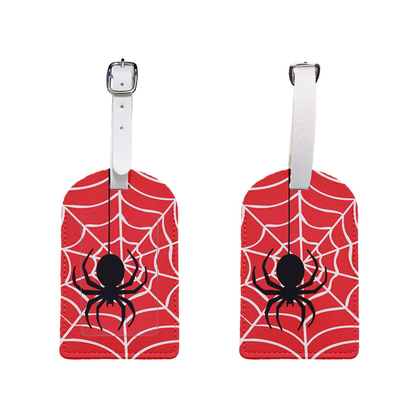 1 Leather Luggage Tag with Privacy Cover – Waterproof & Stylish for Travel