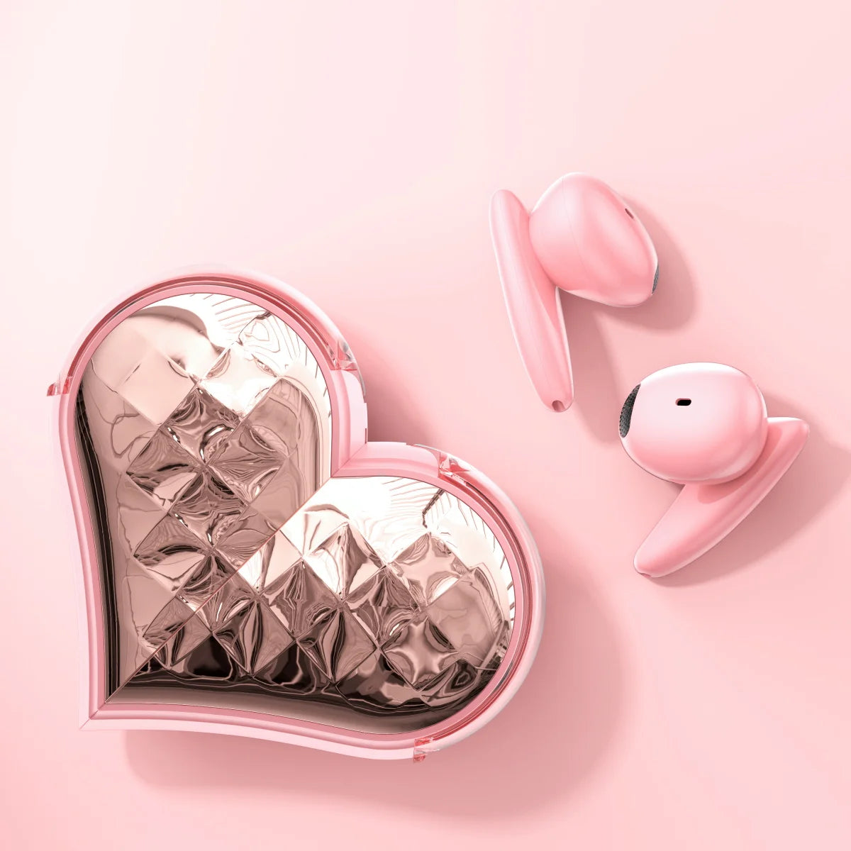 Stylish Bluetooth Earbuds – Wireless, Built-In Mic, Perfect for Girls