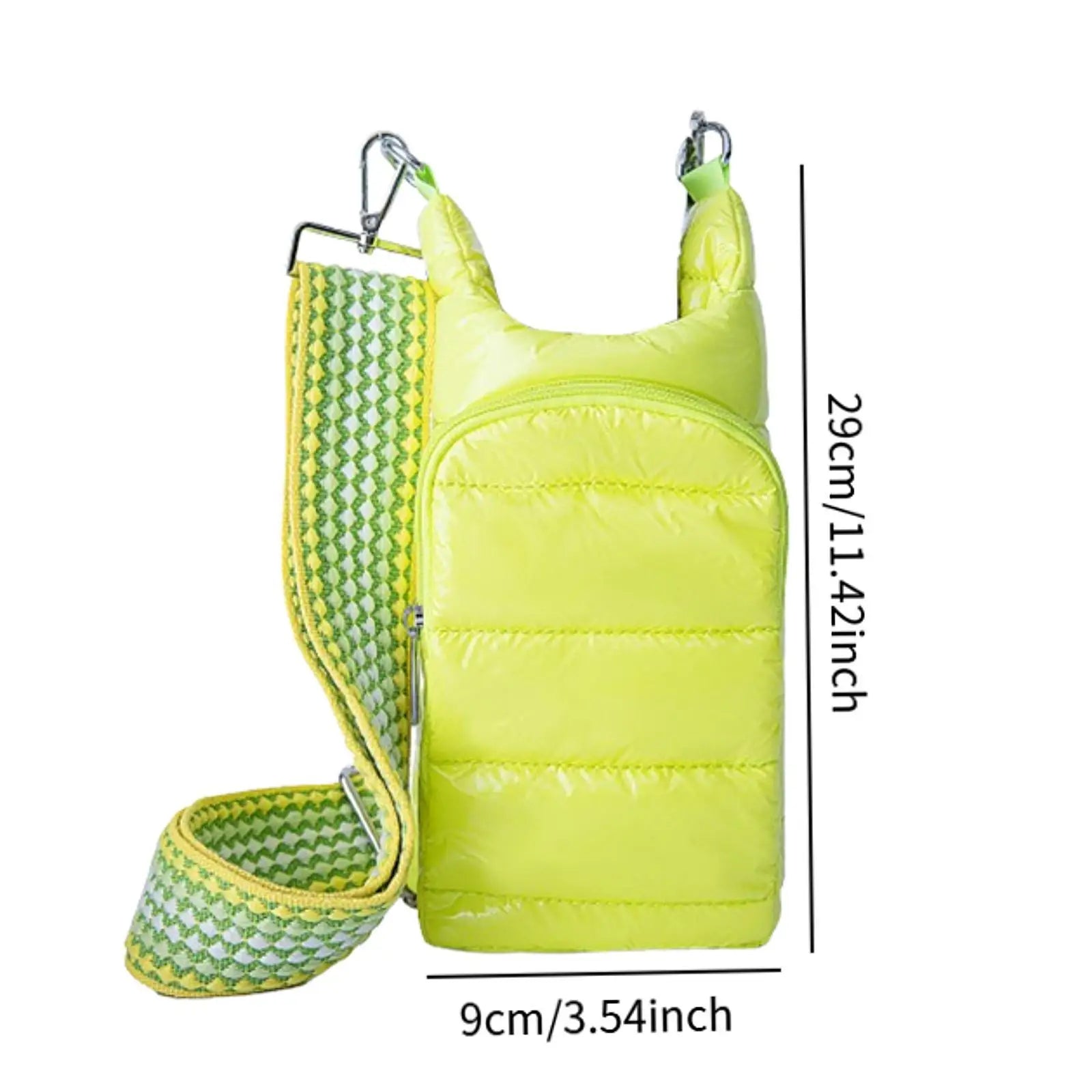 Water Bottle Shoulder Bag with Removable Strap