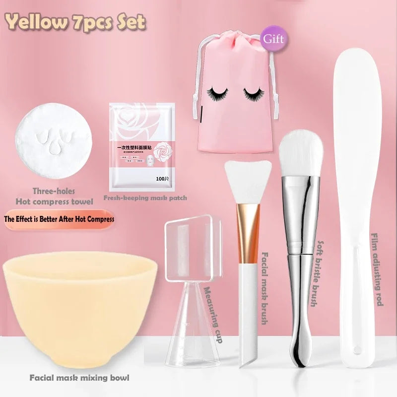 Skincare Mixing Bowl Set – Silicone Bowl with Brush & Spoon