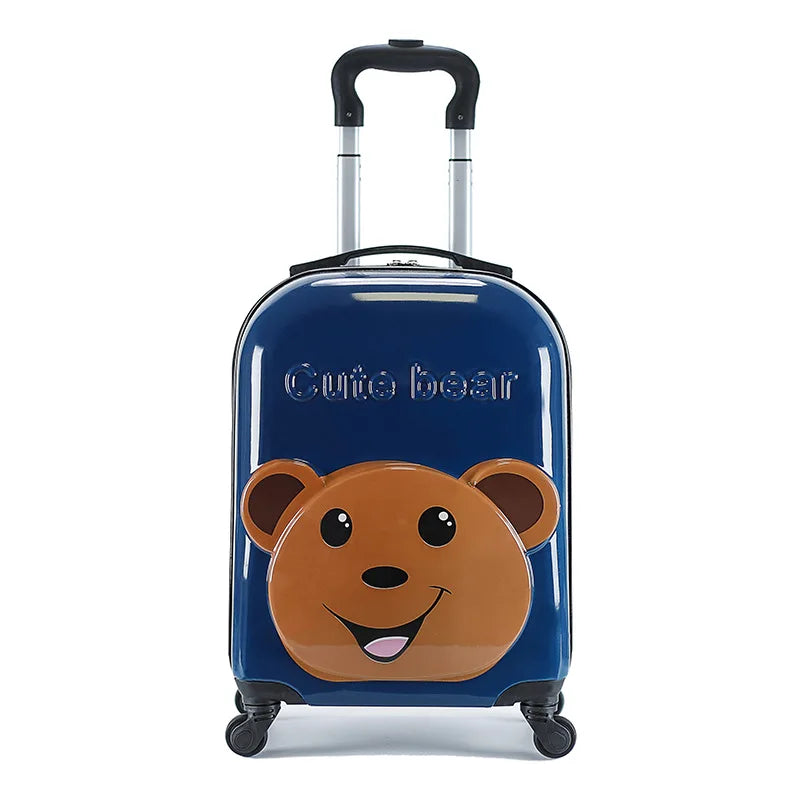 Cute 18” 3D Animal Kids Trolley Case – Spinner Suitcase