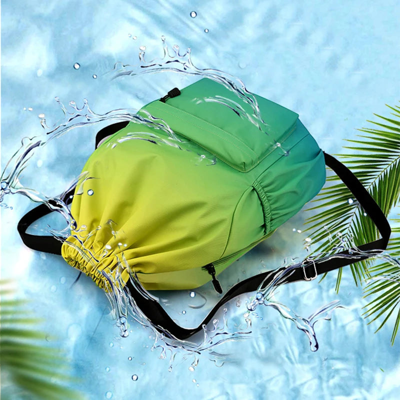 Waterproof Sports Drawstring Bag – For Travel,  Gym, & School