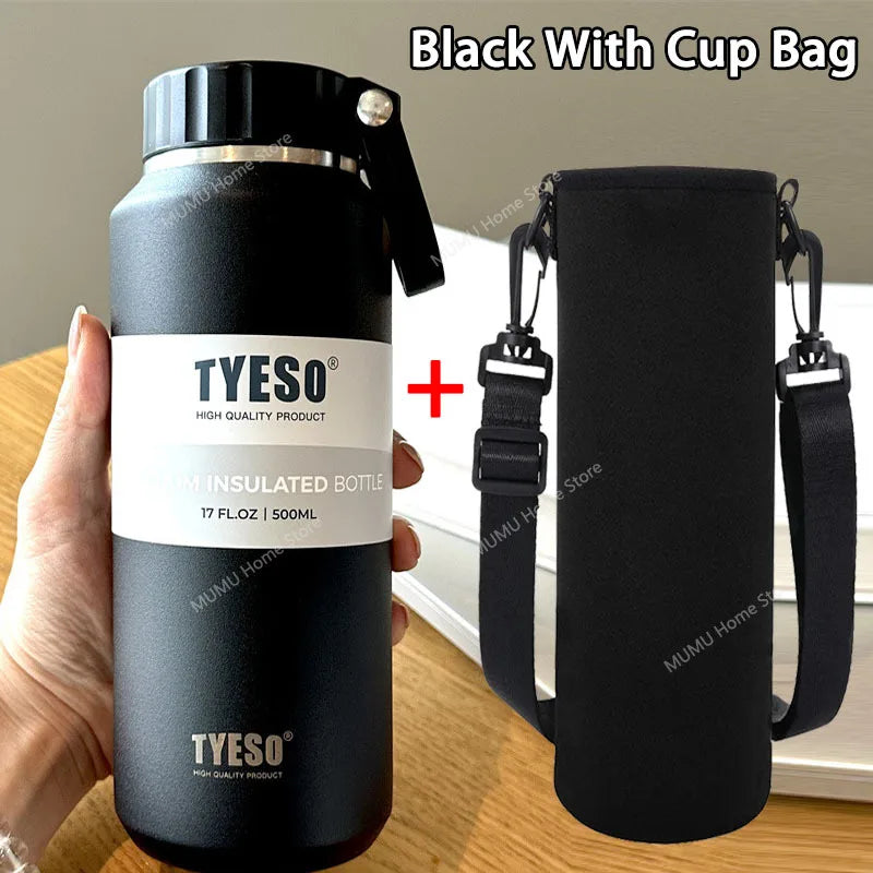 Stainless Steel Insulated Water Bottle – 510ml/710ml Travel Thermos for Hot & Cold Drinks