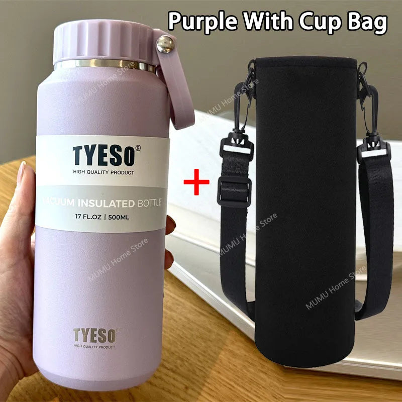 Stainless Steel Insulated Water Bottle – 510ml/710ml Travel Thermos for Hot & Cold Drinks