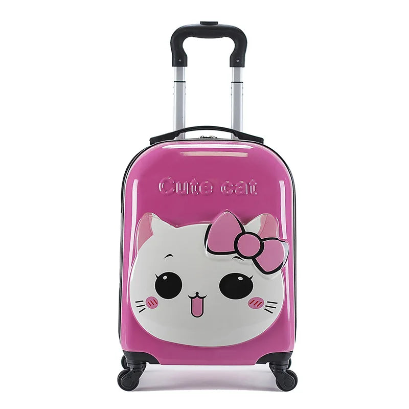 Cute 18” 3D Animal Kids Trolley Case – Spinner Suitcase