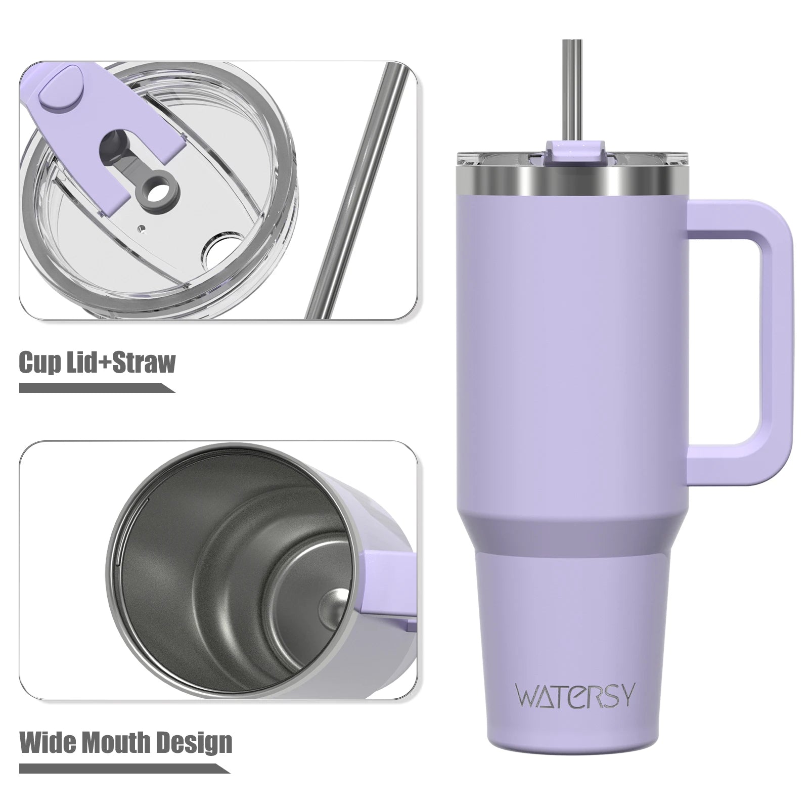 40oz – Stainless Steel Tumbler -Travel Mug for Hot & Cold Drinks