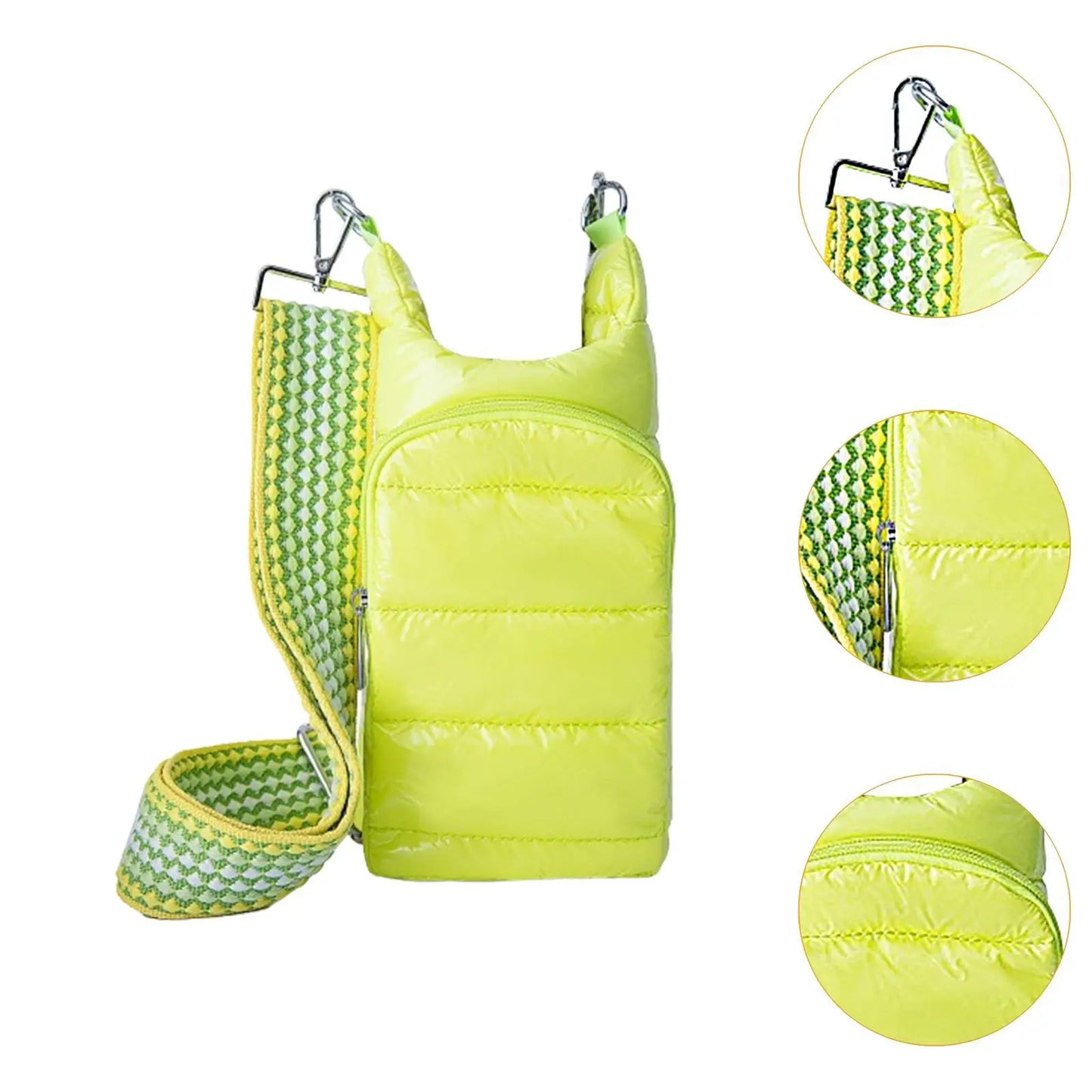 Water Bottle Shoulder Bag with Removable Strap