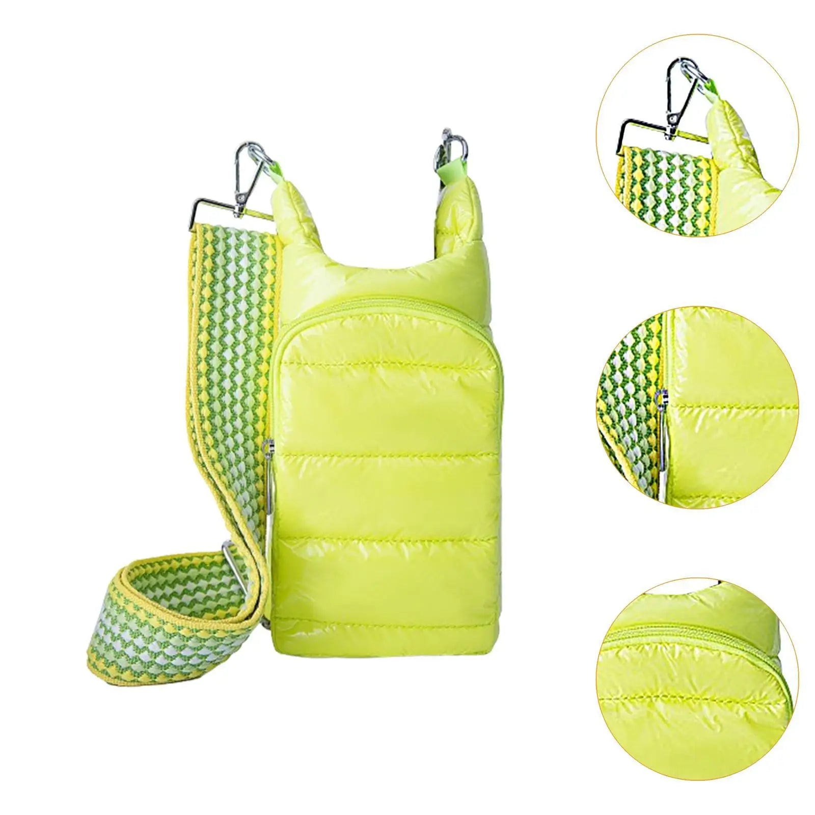 Water Bottle Shoulder Bag with Removable Strap