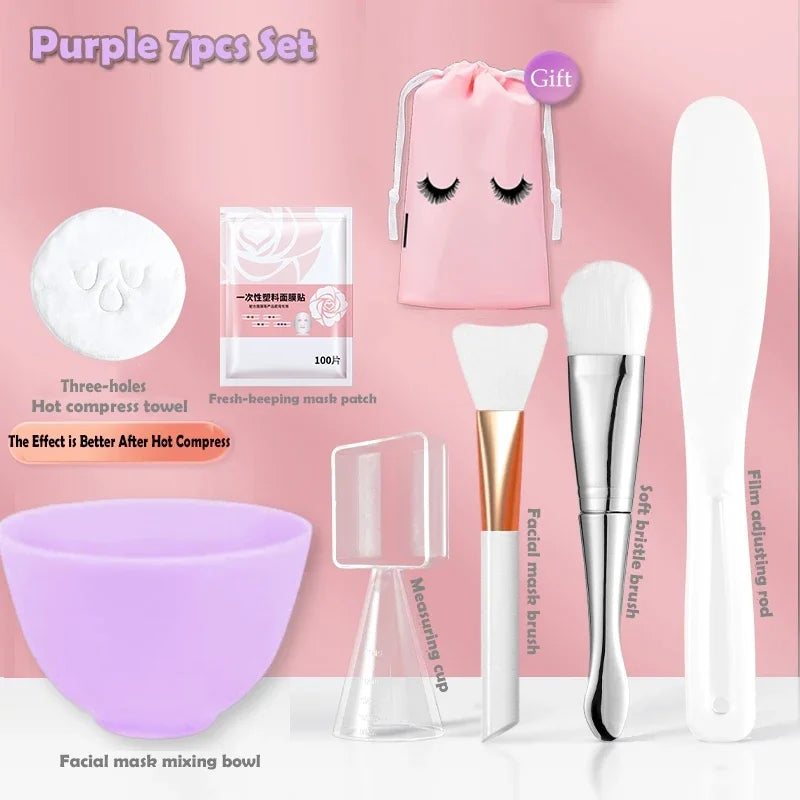 Skincare Mixing Bowl Set – Silicone Bowl with Brush & Spoon