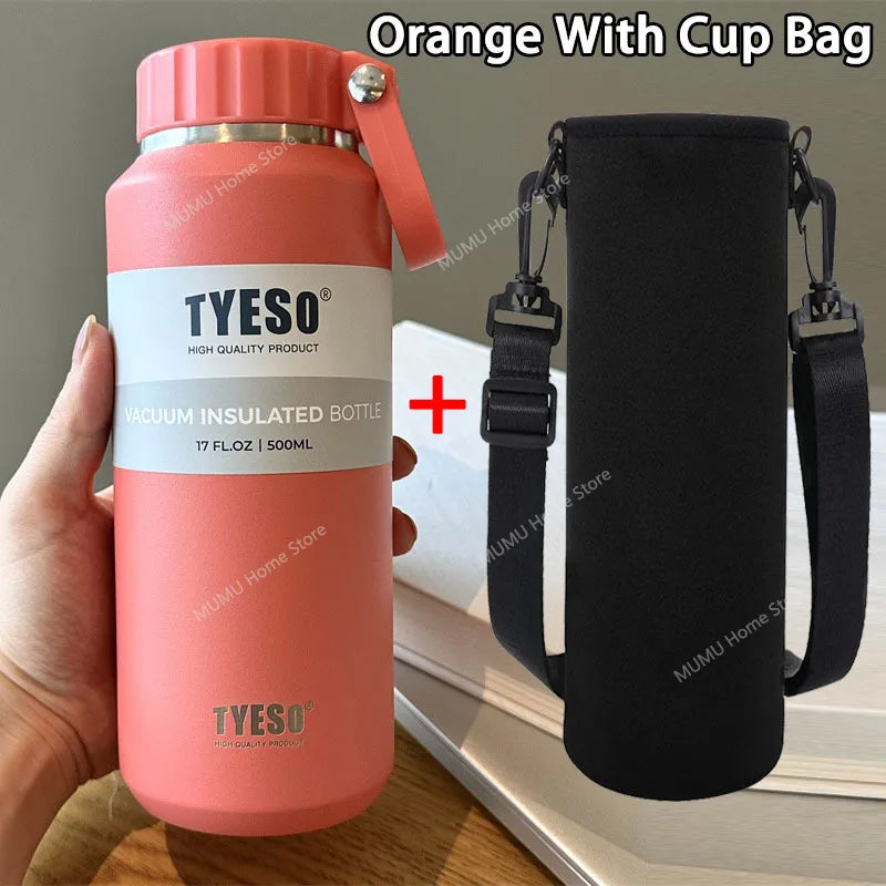 Stainless Steel Insulated Water Bottle – 510ml/710ml Travel Thermos for Hot & Cold Drinks