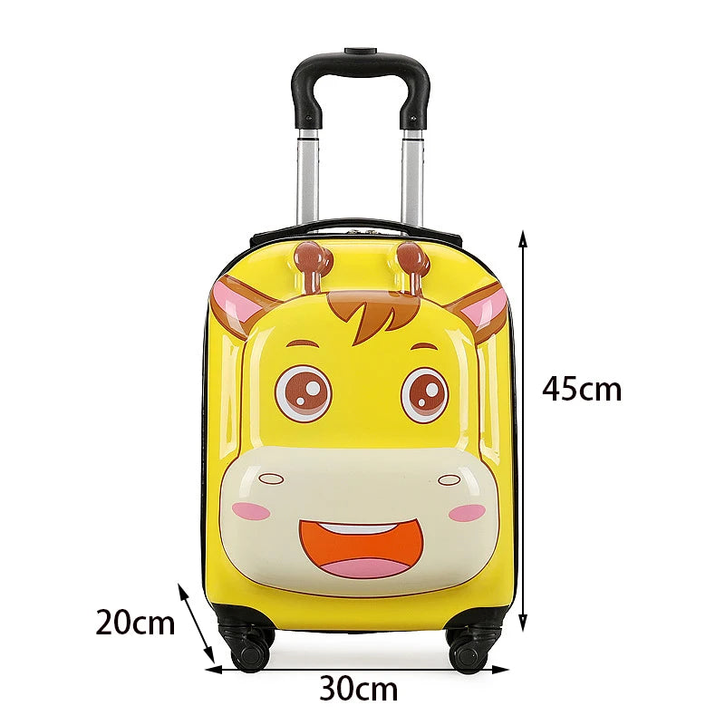 Cute 18” 3D Animal Kids Trolley Case – Spinner Suitcase
