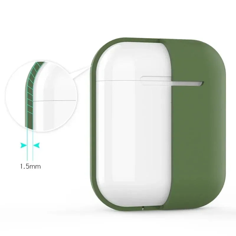 Soft Silicone Case for AirPods 1 & 2 – Protective & Stylish