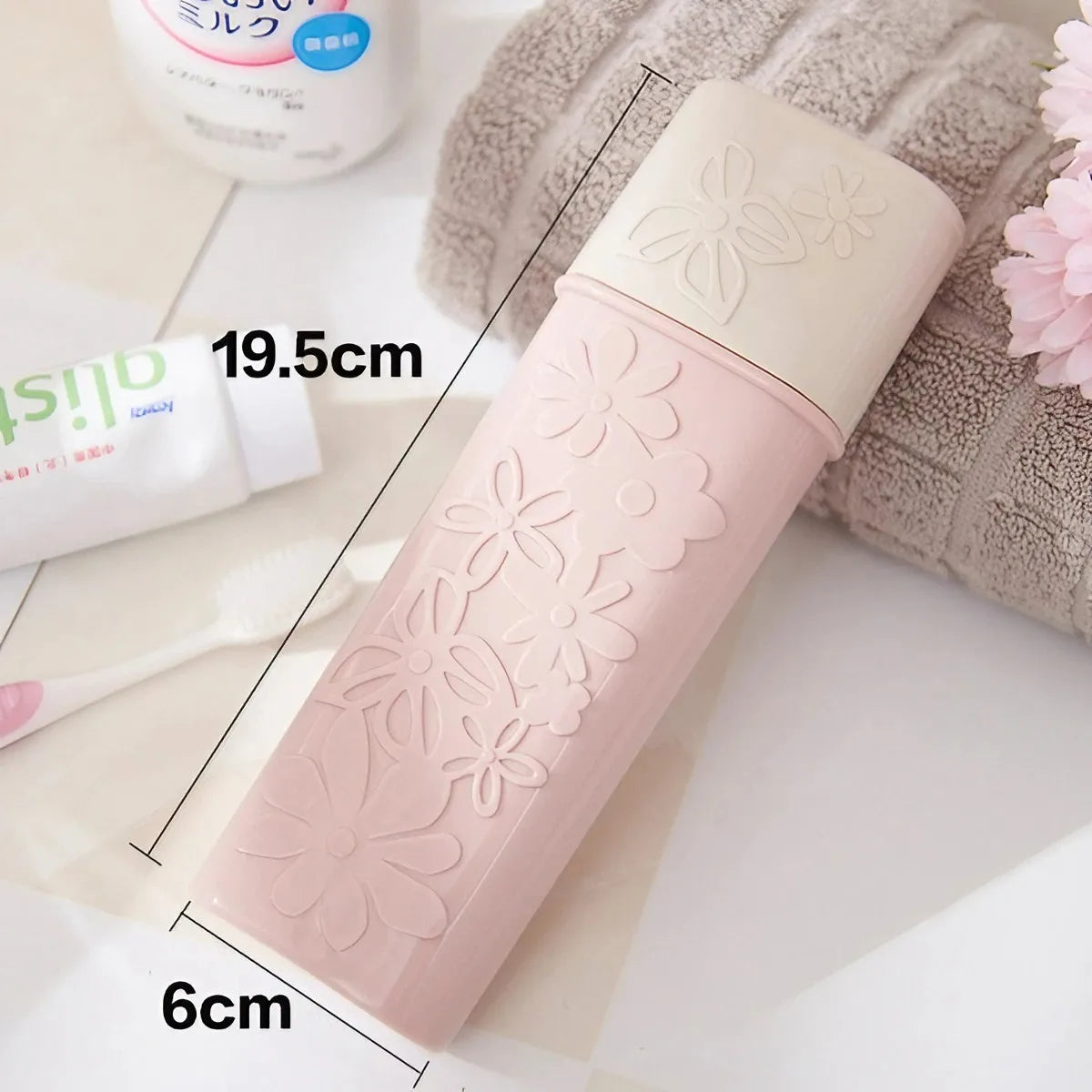 Travel Toothbrush & Toothpaste Holder – Portable Storage Cup