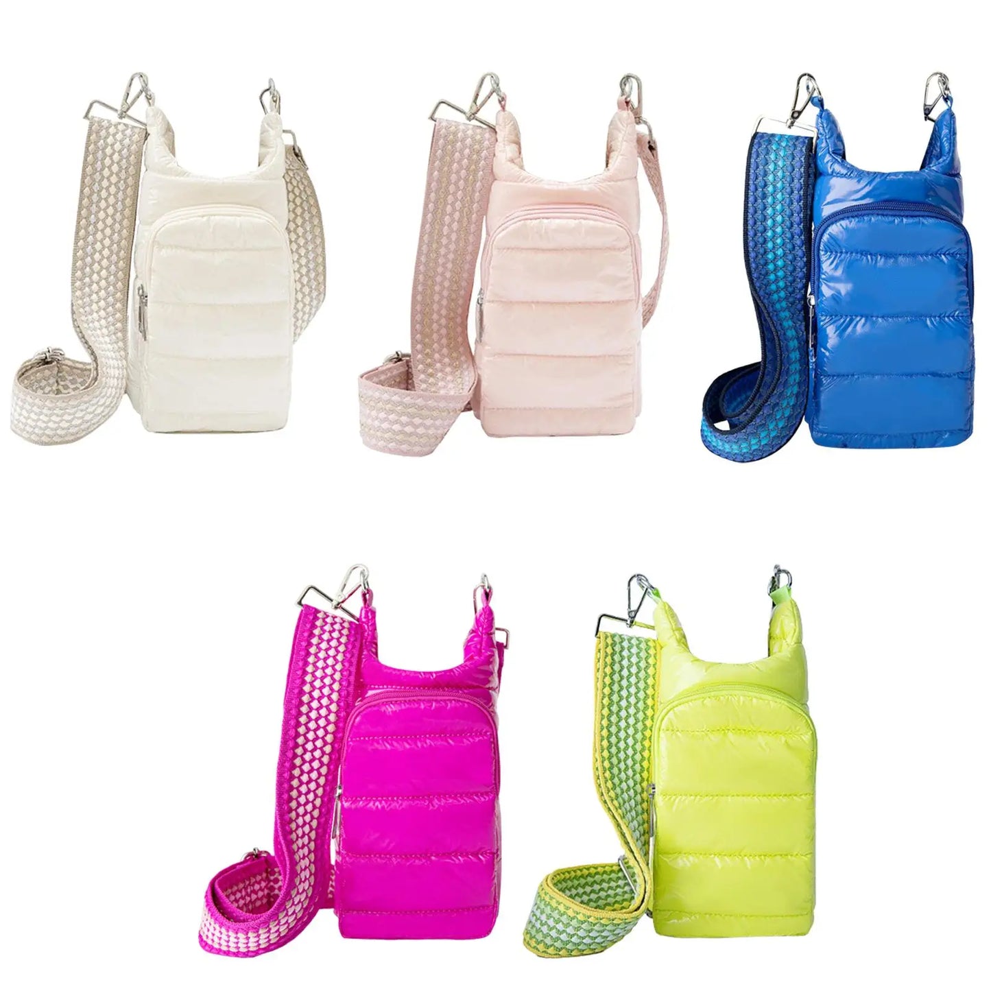 Water Bottle Shoulder Bag with Removable Strap