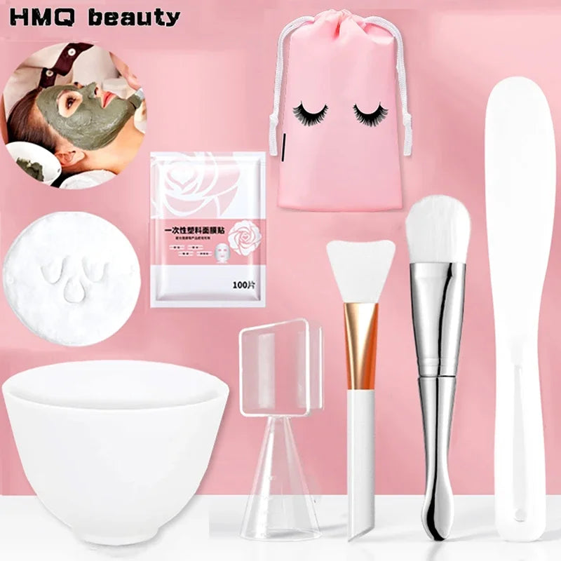 Skincare Mixing Bowl Set – Silicone Bowl with Brush & Spoon