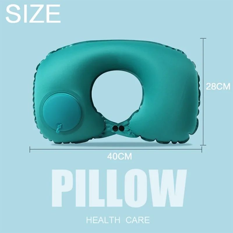Inflatable U-Shaped Travel Neck Pillow – Portable & Compact