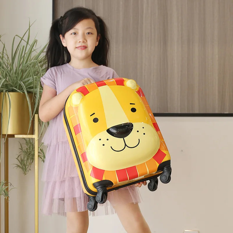 Cute 18” 3D Animal Kids Trolley Case – Spinner Suitcase